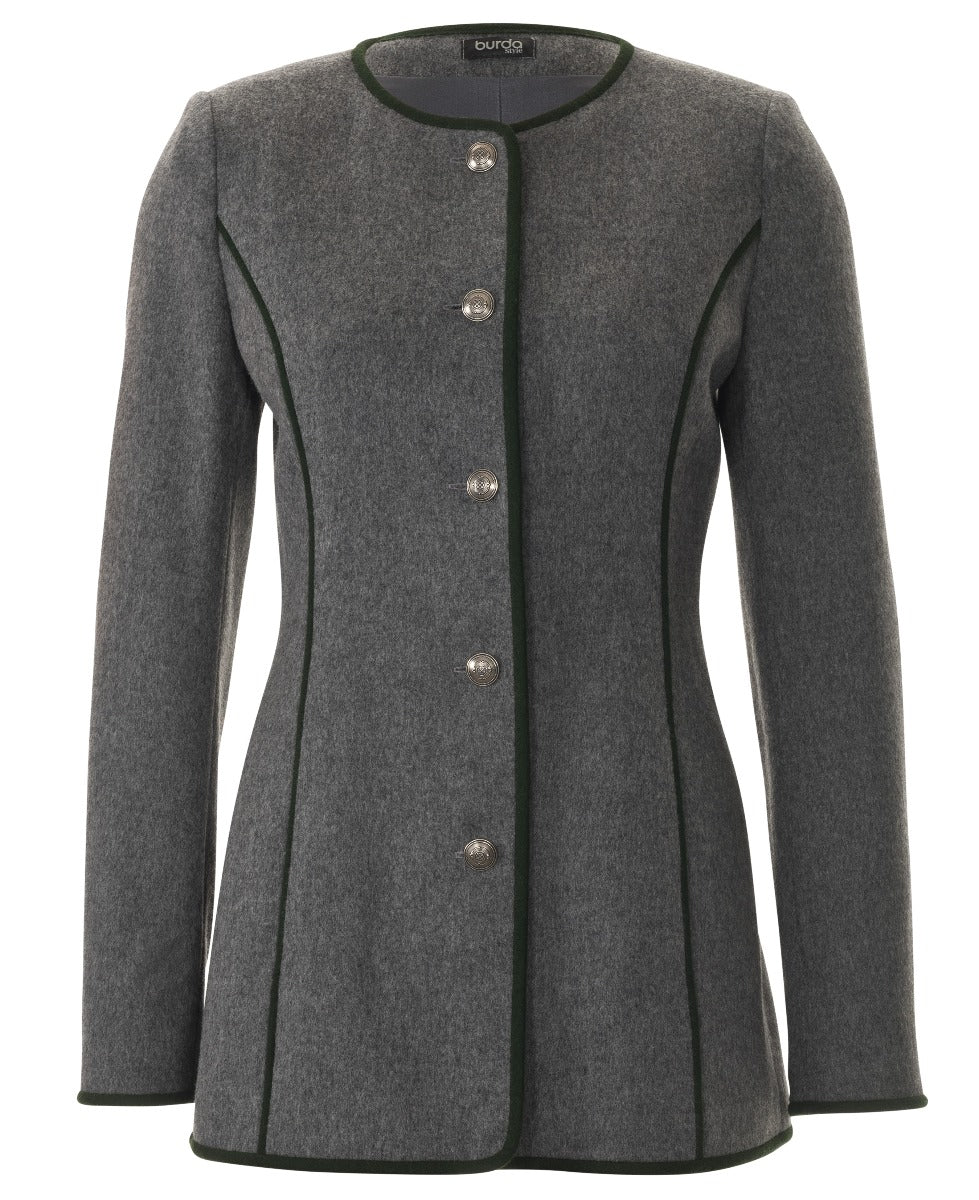 Burda Sewing Pattern 6465 Jacket - Ribes y Casals