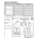 Burda Sewing Pattern 6465 Jacket - Ribes y Casals
