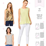 Burda Sewing Pattern 6501 Top - Ribes y Casals