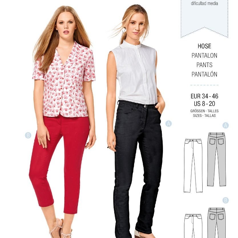 Burda Sewing Pattern 6534 Pants - Ribes y Casals