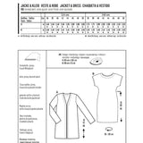 Burda Sewing Pattern 6608 Jacket and dress - Ribes y Casals