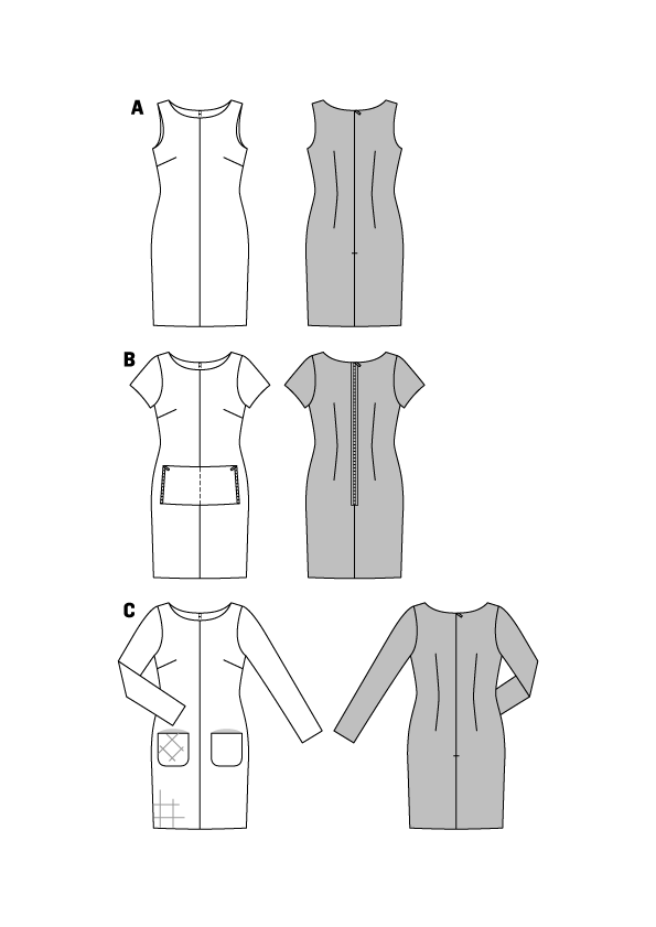 Burda Sewing Pattern 6609 Dress - Ribes y Casals