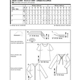 Burda Sewing Pattern 6610 Jacket and shirt - Ribes y Casals