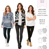 Burda Sewing Pattern 6610 Jacket and shirt - Ribes y Casals