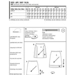 Burda Sewing Pattern 6612 Skirt - Ribes y Casals