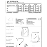 Burda Sewing Pattern 6612 Skirt - Ribes y Casals