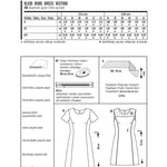Burda Sewing Pattern 6627 Dress - Ribes y Casals