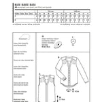 Burda Sewing Pattern 6632 Blouse - Ribes y Casals