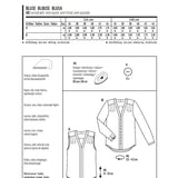 Burda Sewing Pattern 6632 Blouse - Ribes y Casals