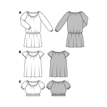 Burda Sewing Pattern 6684 Dress and Blouse - Ribes y Casals