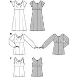 Burda Sewing Pattern 6685 Dress and Blouse - Ribes y Casals