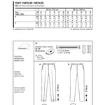 Burda Sewing Pattern 6689 Pants - Ribes y Casals