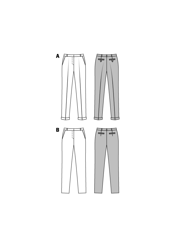 Burda Sewing Pattern 6689 Pants - Ribes y Casals