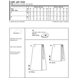 Burda Sewing Pattern 6733 Skirt - Ribes y Casals