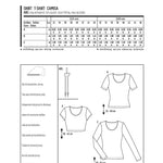 Burda Sewing Pattern 6820 Shirt - Ribes y Casals