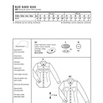 Burda Sewing Pattern 6849 Blouse - Ribes y Casals