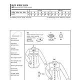 Burda Sewing Pattern 6849 Blouse - Ribes y Casals