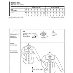 Burda Sewing Pattern 6849 Blouse - Ribes y Casals