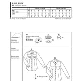 Burda Sewing Pattern 6849 Blouse - Ribes y Casals