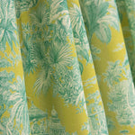 Cotton Poplin Exotic Jungle Print Lime - Ribes y Casals