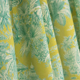 Cotton Poplin Exotic Jungle Print Lime - Ribes y Casals