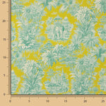 Cotton Poplin Exotic Jungle Print Lime - Ribes y Casals