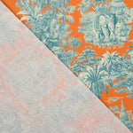 Orange Exotic Jungle Printed Cotton Poplin - Ribes y Casals