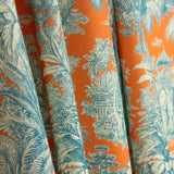 Orange Exotic Jungle Printed Cotton Poplin - Ribes y Casals