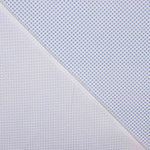 Blue and White Geometric Cotton Voile - Ribes y Casals