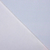 Blue and White Geometric Cotton Voile - Ribes y Casals