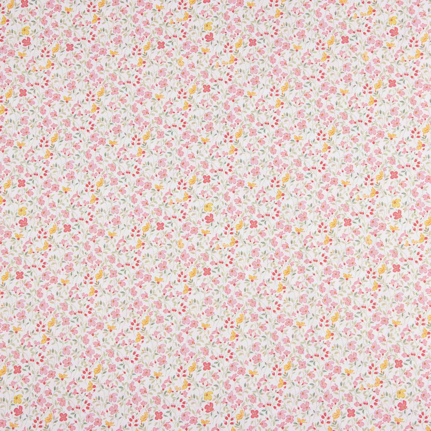 Mini Floral Pink Printed Calico - Ribes y Casals