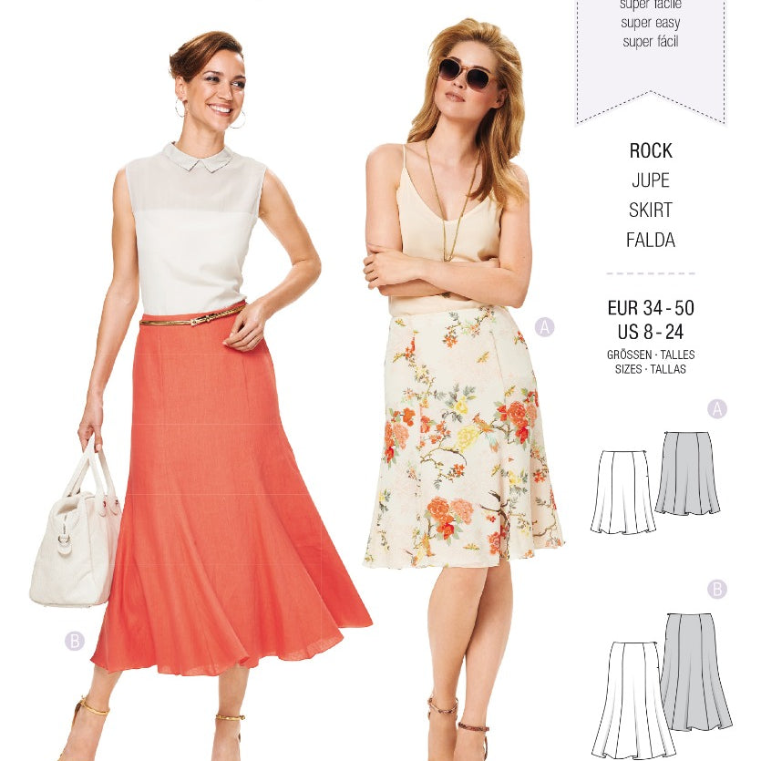 Burda Sewing Pattern 6903 Skirt - Ribes y Casals