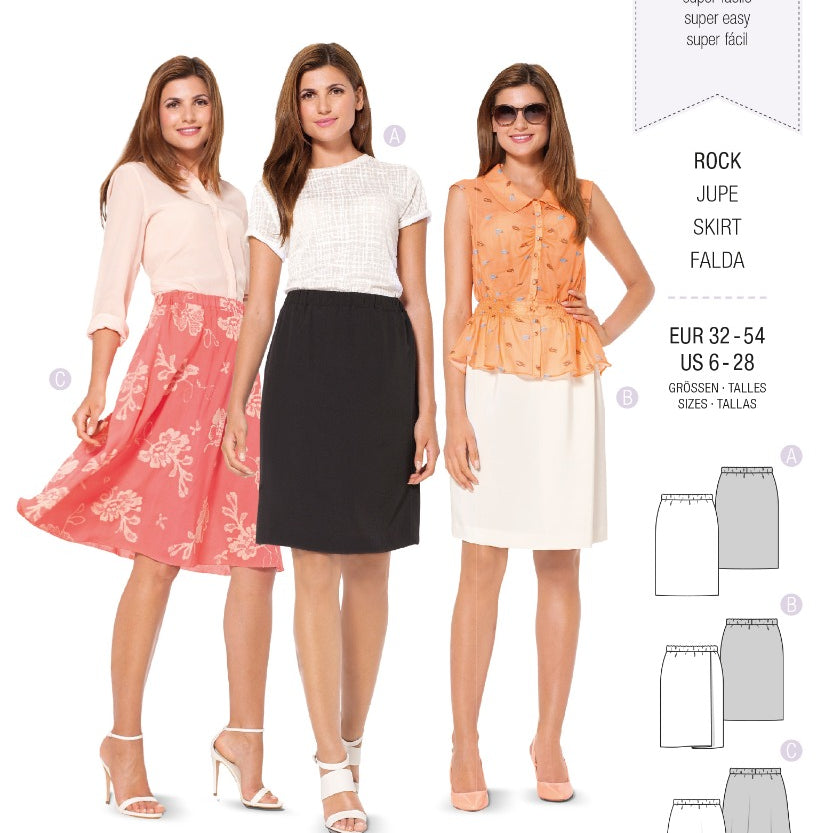 Burda Sewing Pattern 6937 Skirt - Ribes y Casals
