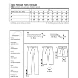 Burda Sewing Pattern 6938 Pants - Ribes y Casals