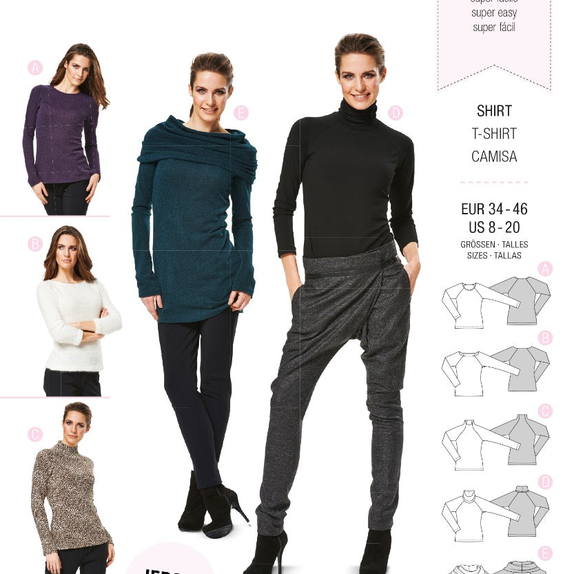 Burda Sewing Pattern 6990 Shirt - Ribes y Casals