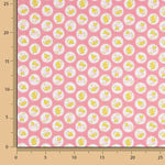 Pink Circle Bunny Print Calico - Ribes y Casals