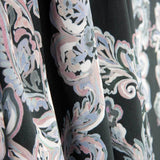 Blue and Pink Floral Print Viscose Cashmere Satin - Ribes y Casals