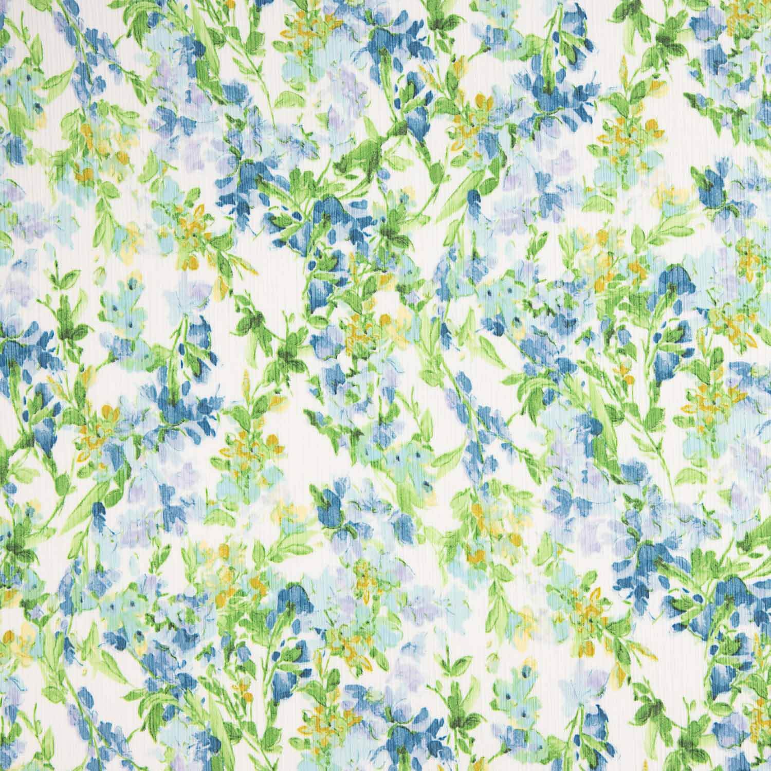 Pradera Blue Printed Bambula Gauze - Ribes y Casals