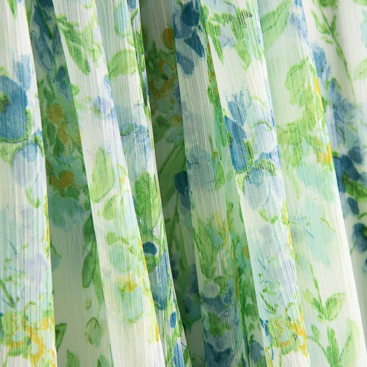 Pradera Blue Printed Bambula Gauze - Ribes y Casals