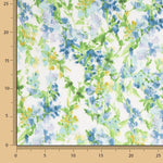Pradera Blue Printed Bambula Gauze - Ribes y Casals