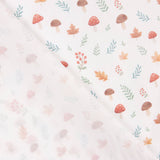 Forest Mushrooms printed percale - Ribes y Casals