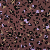 Jungle Chic Brown Printed Viscose - Ribes y Casals