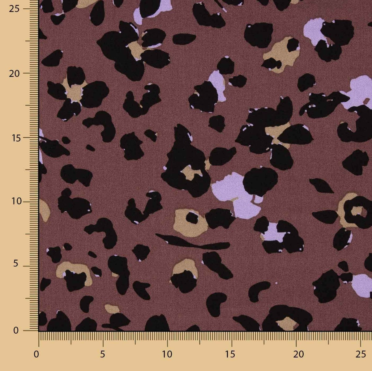 Jungle Chic Brown Printed Viscose - Ribes y Casals