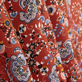 Fire Paisley Satin Crepe - Ribes y Casals
