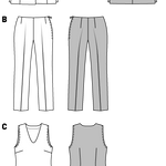 Burda Sewing Pattern 7075 Suit - Ribes y Casals