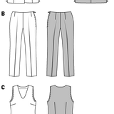 Burda Sewing Pattern 7075 Suit - Ribes y Casals