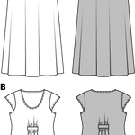 Burda Sewing Pattern 7100 Dress - Ribes y Casals