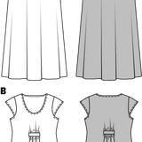 Burda Sewing Pattern 7100 Dress - Ribes y Casals