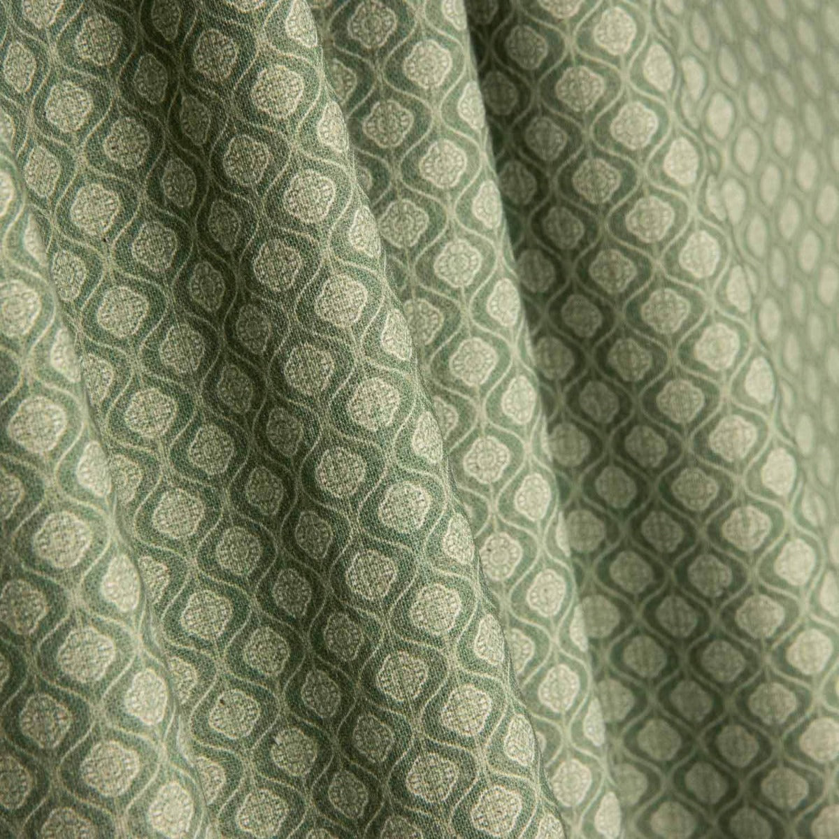 Green Retro Oval Poplin - Ribes y Casals