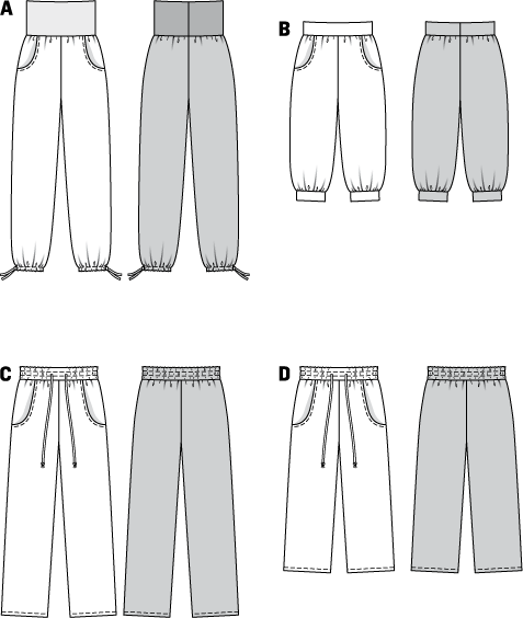 Burda Sewing Pattern 7230 Pants - Ribes y Casals